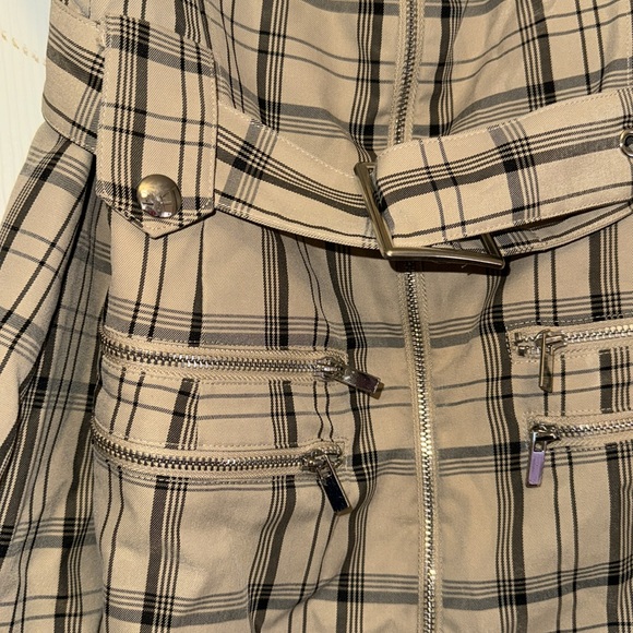 WeWoreWhat plaid belted romper - Picture 3 of 6